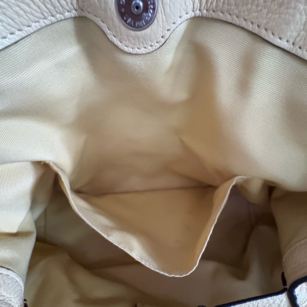 Coach Soft Yellow Leather Shoulder Bag - Picture 5 of 16